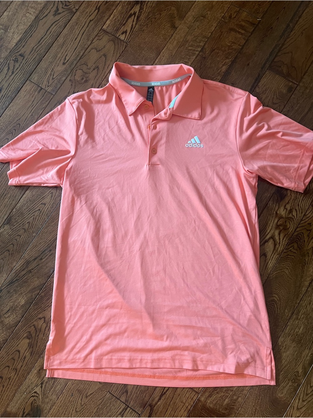 adidas Men’s Coral Polo Shirt - Light Pink